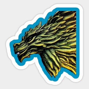 2024 year will be dedicated to the Green Wood Dragon Sticker